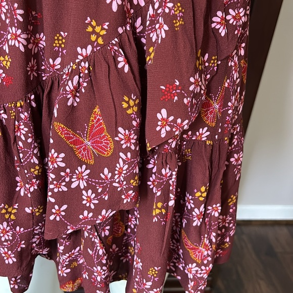 Madewell Ruffle-Wrap Dress in Windowbox Floral - Picture 3 of 9